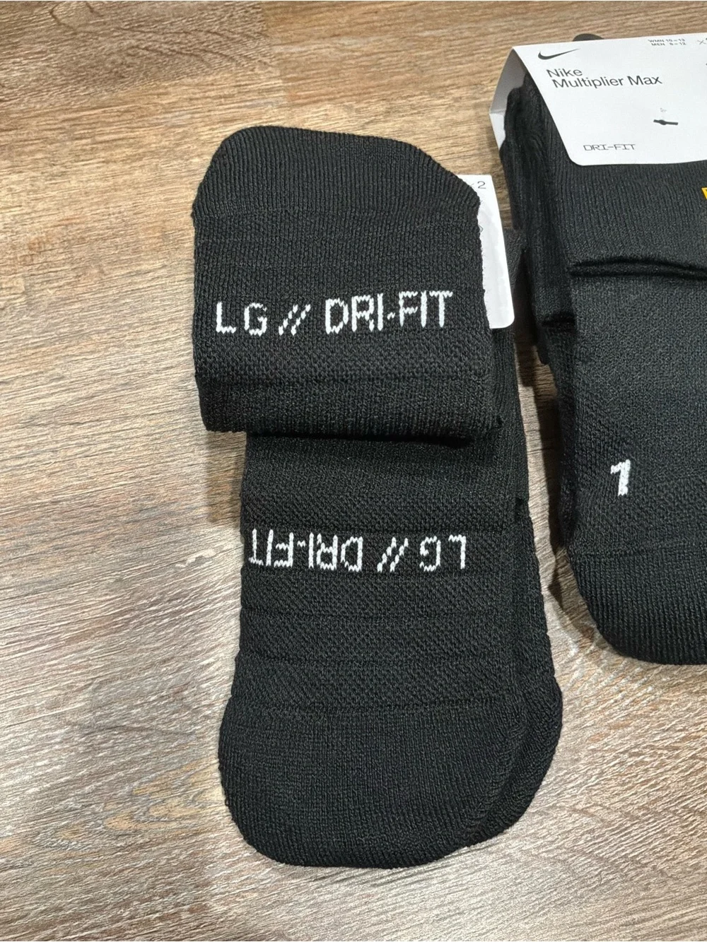 New Nike Court Multiplier Max Ankle Socks 4 Pairs Black Sportswear Sz L (8-12)